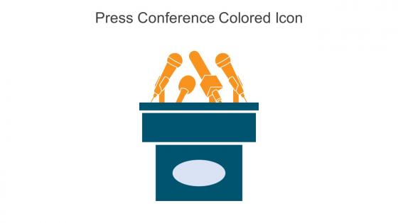 Press Conference Colored Icon In Powerpoint Pptx Png And Editable Eps Format