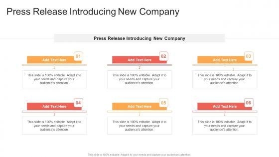 Press Release Introducing New Company In Powerpoint And Google Slides Cpb