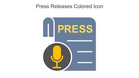 Press Releases Colored Icon In Powerpoint Pptx Png And Editable Eps Format