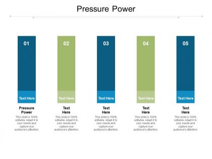 Pressure power ppt powerpoint presentation model visuals cpb