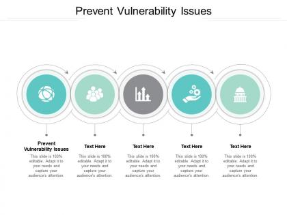 Prevent vulnerability issues ppt powerpoint presentation layouts background cpb