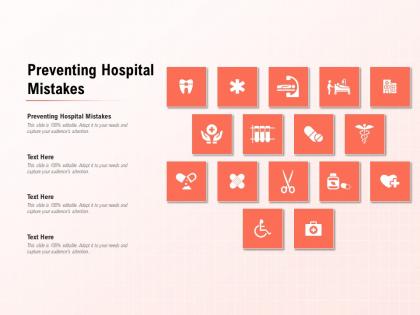 Preventing hospital mistakes ppt powerpoint presentation model picture