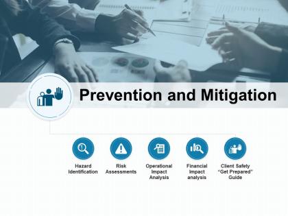 Prevention and mitigation risk assessments financial impact analysis ppt powerpoint presentation