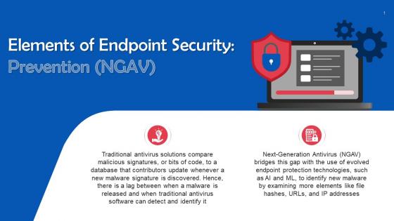 Prevention As An Element Of Endpoint Security Training Ppt