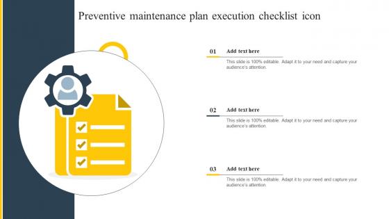 Preventive Maintenance Plan Execution Checklist Icon
