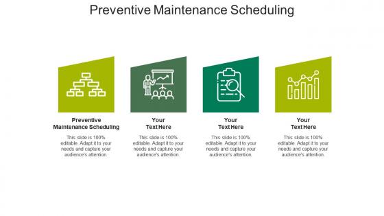 Preventive maintenance scheduling ppt powerpoint presentation pictures icon cpb