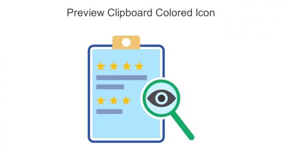 Preview Clipboard Colored Icon In Powerpoint Pptx Png And Editable Eps Format