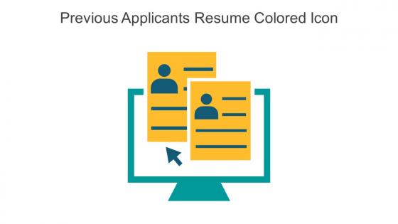 Previous Applicants Resume Colored Icon In Powerpoint Pptx Png And Editable Eps Format