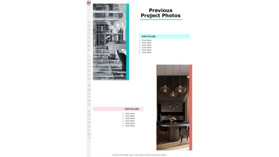 Previous Project Photos Interior Design Project Proposal One Pager Sample Example Document