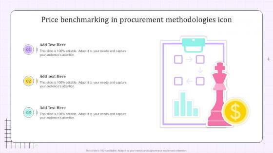 Price Benchmarking In Procurement Methodologies Icon