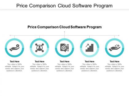 Price comparison cloud software program ppt powerpoint presentation gallery information cpb