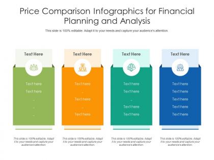 Price comparison for financial planning and analysis infographic template