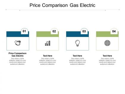 Price comparison gas electric ppt powerpoint presentation portfolio templates cpb