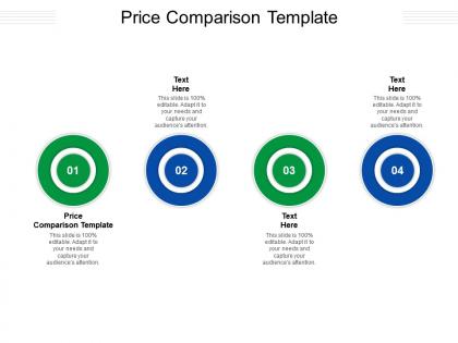 Price comparison template ppt powerpoint presentation summary information cpb