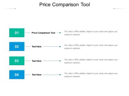 Price comparison tool ppt powerpoint presentation slides display cpb