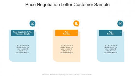 Price Negotiation Letter Customer Sample In Powerpoint And Google Slides Cpb