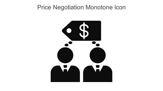 Price Negotiation Monotone Icon In Powerpoint Pptx Png And Editable Eps Format