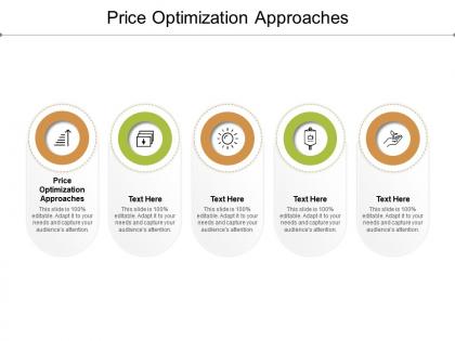 Price optimization approaches ppt powerpoint presentation professional tips cpb