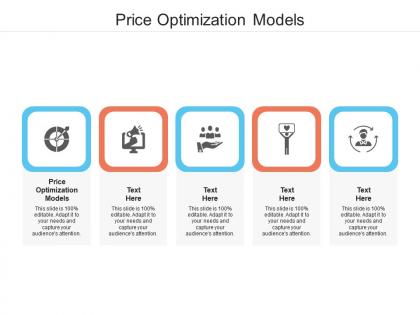 Price optimization models ppt powerpoint presentation infographic template graphics design cpb