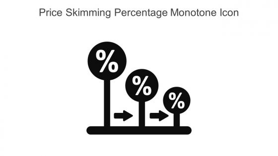 Price Skimming Percentage Monotone Icon In Powerpoint Pptx Png And Editable Eps Format