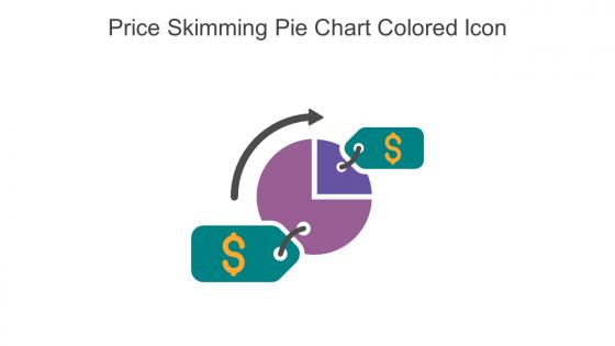 Price Skimming Pie Chart Colored Icon In Powerpoint Pptx Png And Editable Eps Format
