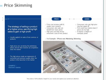 Price skimming ppt powerpoint presentation outline deck