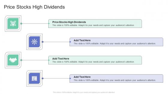 Price Stocks High Dividends In Powerpoint And Google Slides Cpb