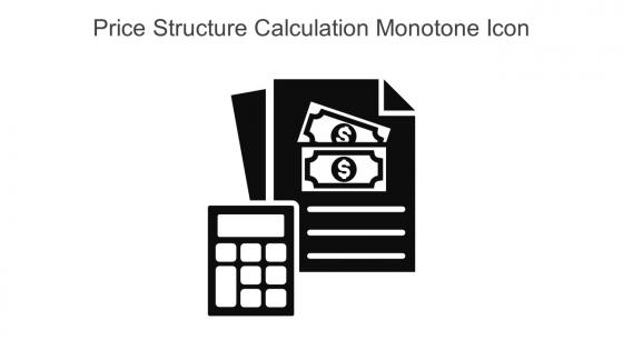 Price Structure Calculation Monotone Icon In Powerpoint Pptx Png And Editable Eps Format