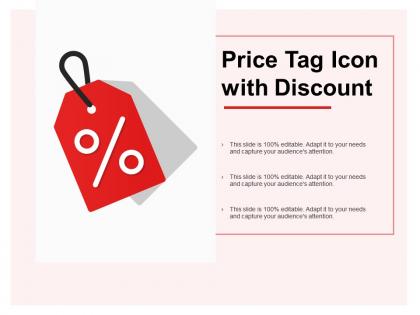 Price tag icon with discount