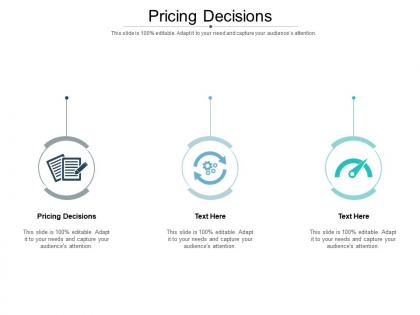 Pricing decisions ppt powerpoint presentation pictures outfit cpb