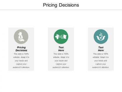 Pricing decisions ppt powerpoint presentation portfolio smartart cpb