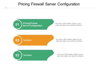 Pricing firewall server configuration ppt powerpoint presentation file summary cpb