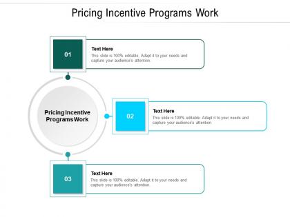 Pricing incentive programs work ppt powerpoint presentation summary grid cpb