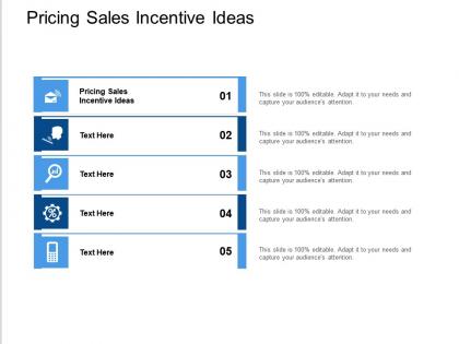 Pricing sales incentive ideas ppt powerpoint presentation show gridlines cpb