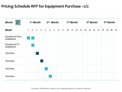 Pricing schedule rfp for equipment purchase business ppt powerpoint presentation professional rules