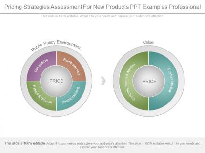 Pricing strategies assessment for new products ppt examples professional