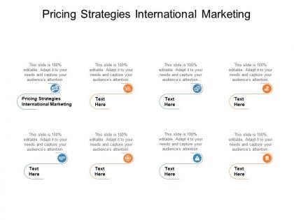 Pricing strategies international marketing ppt powerpoint presentation infographic template design ideas cpb