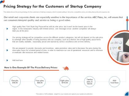 Pricing strategy for company business development strategy for startup ppt background