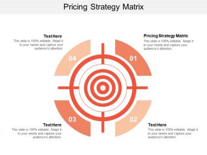 Pricing strategy matrix ppt powerpoint presentation pictures background designs cpb