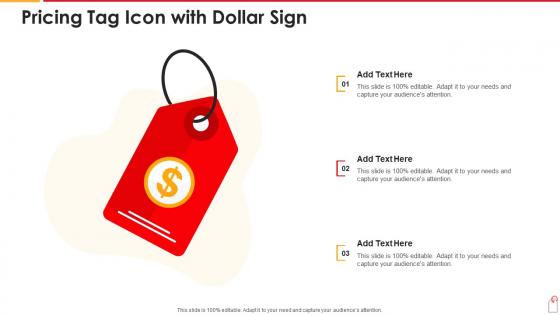 Pricing tag icon with dollar sign