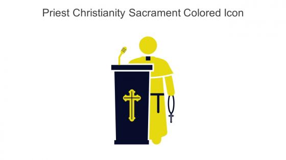 Priest Christianity Sacrament Colored Icon In Powerpoint Pptx Png And Editable Eps Format