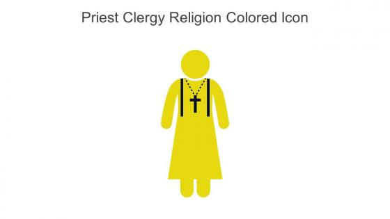 Priest Clergy Religion Colored Icon In Powerpoint Pptx Png And Editable Eps Format