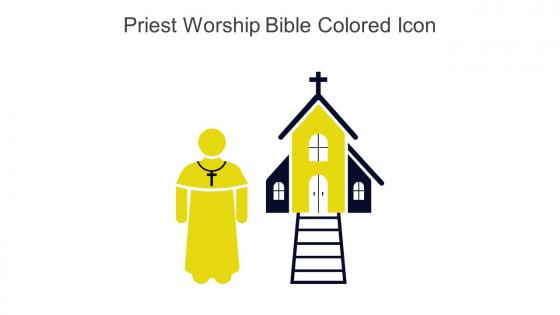 Priest Worship Bible Colored Icon In Powerpoint Pptx Png And Editable Eps Format