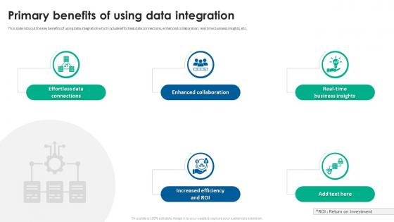 Primary Benefits Of Using Data Integration