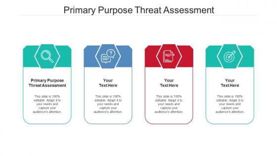 Primary Purpose Threat Assessment Ppt Powerpoint Presentation Show Graphics Example Cpb