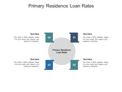 Primary residence loan rates ppt powerpoint presentation ideas example cpb