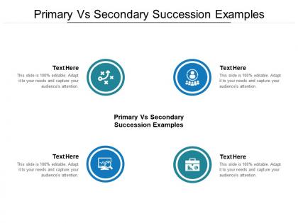 Primary vs secondary succession examples ppt powerpoint presentation infographic template deck cpb