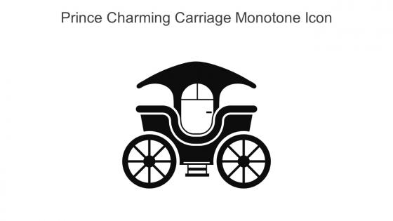 Prince Charming Carriage Monotone Icon In Powerpoint Pptx Png And Editable Eps Format