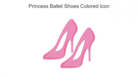 Princess Ballet Shoes Colored Icon In Powerpoint Pptx Png And Editable Eps Format