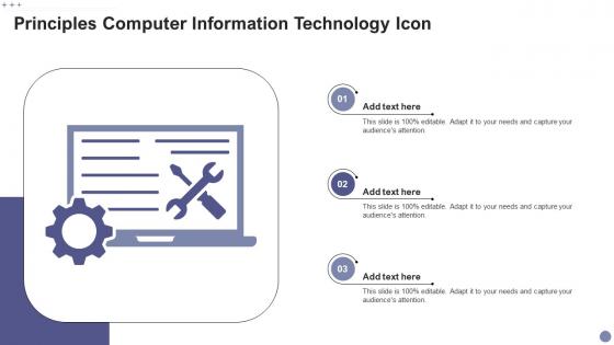 Principles Computer Information Technology Icon